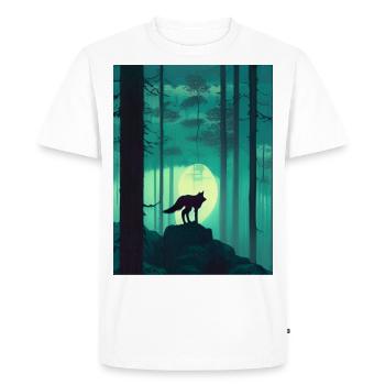 Lone Wolf 3 - Men's Premium Organic T-Shirt - white - Front - Nico (187cm)
