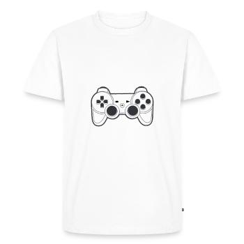 Laissez-moi travailler - T-shirt Premium bio Homme - blanc - Devant - Nico (187cm)