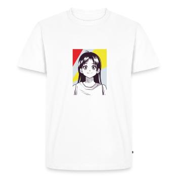 design Manga - T-shirt Premium bio Homme - blanc - Devant - Nico (187cm)