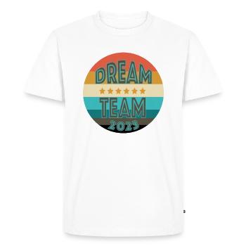 Dream Team 2023 - T-shirt Premium bio Homme - blanc - Devant - Nico (187cm)