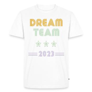 Grande Équipe - T-shirt Premium bio Homme - blanc - Devant - Nico (187cm)