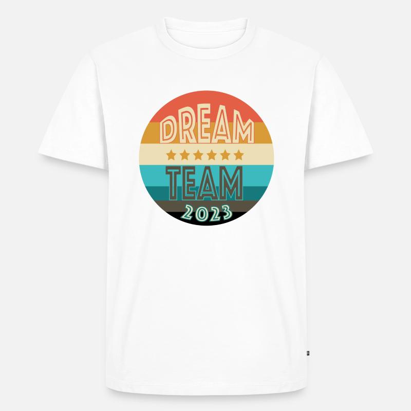 Dream Team - Männer Premium Bio T-Shirt - Weiß