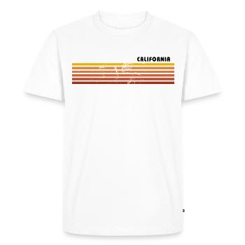 Rétro California Vintage Vacation Souvenir - T-shirt Premium bio Homme - blanc - Devant - Nico (187cm)