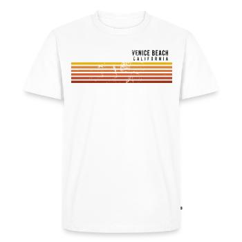Retro Venice Beach Californie Vintage Vacances - T-shirt Premium bio Homme - blanc - Devant - Nico (187cm)