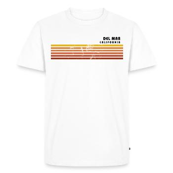 Retro Del Mar California Vintage Vacation Souvenir - Men's Premium Organic T-Shirt - white - Front - Nico (187cm)