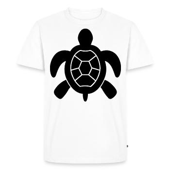 tortoise - Men's Premium Organic T-Shirt - white - Front - Nico (187cm)