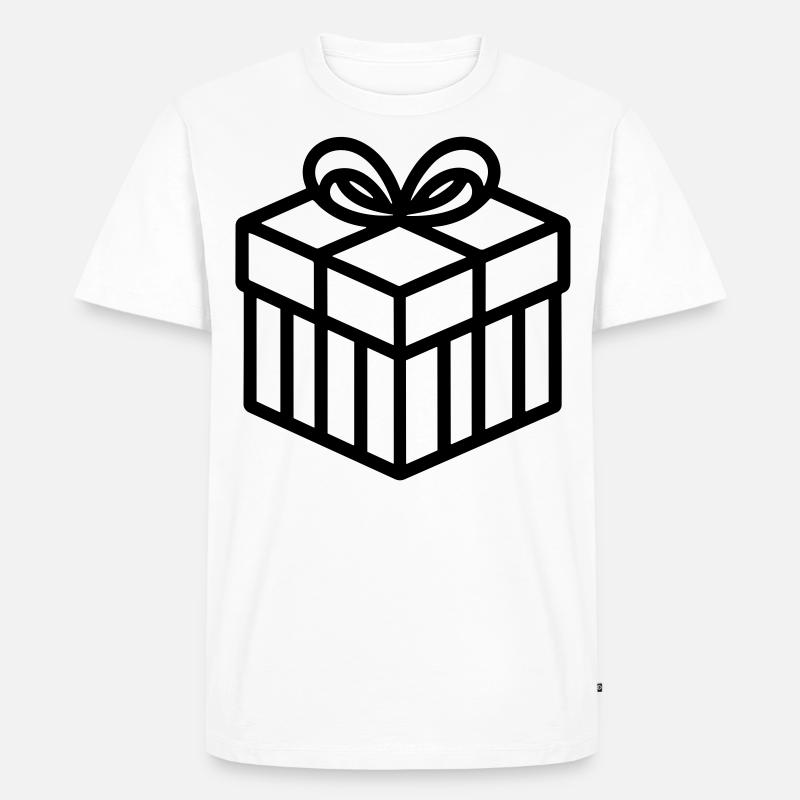 Kleine Geschenkbox - Männer Premium Bio T-Shirt - Weiß