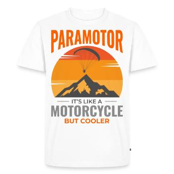 Paramotor Pilot Paramotoring Powered Paraglider - Men's Premium Organic T-Shirt - white - Front - Nico (187cm)