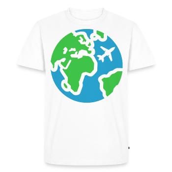Voyage Humour vacances - T-shirt Premium bio Homme - blanc - Devant - Nico (187cm)
