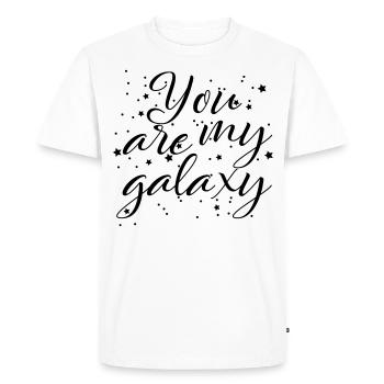TU ES MA GALAXIE (v) - T-shirt Premium bio Homme - blanc - Devant - Nico (187cm)