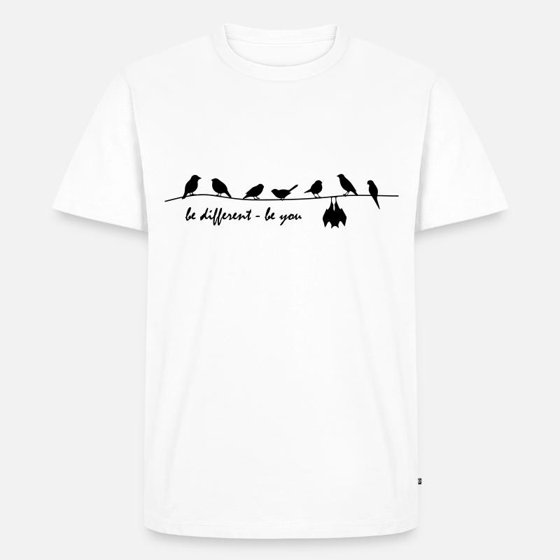 be different - Männer Premium Bio T-Shirt - Weiß