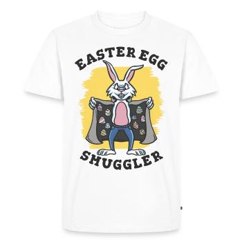 Oeufs de Pâques Contrebandier Lapin de Pâques - T-shirt Premium bio Homme - blanc - Devant - Nico (187cm)