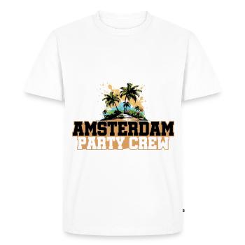 Amsterdam Party Crew Holiday - Men's Premium Organic T-Shirt - white - Front - Nico (187cm)