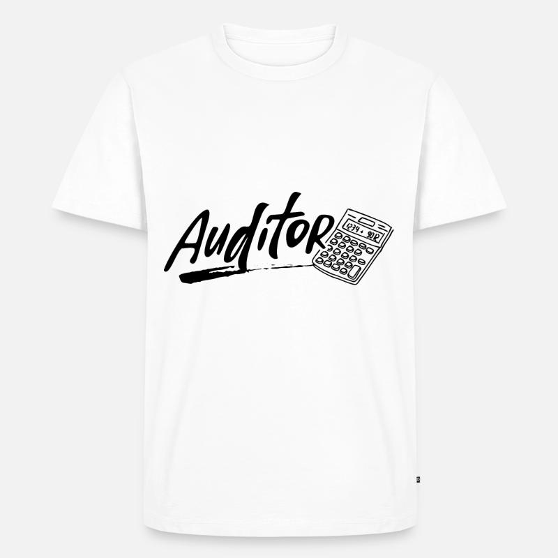 Wirtschaftsprüfer Buchprüfer Rechnungsprüfer - Männer Premium Bio T-Shirt - Weiß