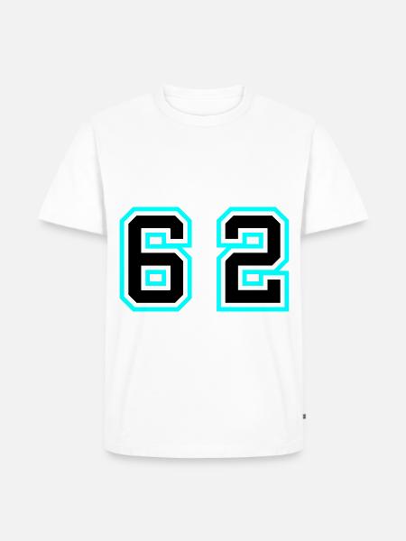 62 Symbole numérique - T-shirt Premium bio Homme - blanc