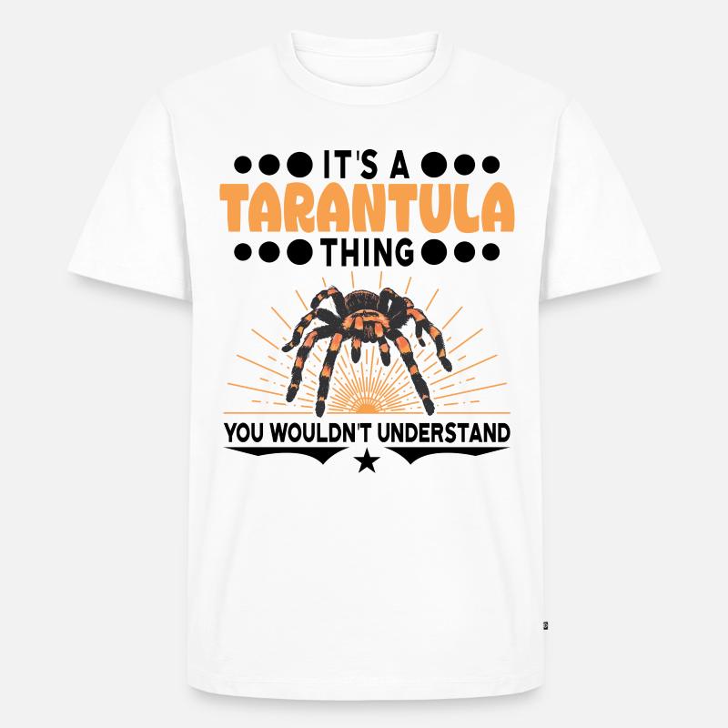 Tarantel Ding Geschenk Tarantula - Männer Premium Bio T-Shirt - Weiß