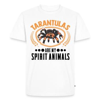 Tarentule Animal Araignée Tarentule - T-shirt Premium bio Homme - blanc - Devant - Nico (187cm)