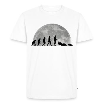 Tondeuse à gazon robotisée Evolution Moon Tondeuse à gazon robotisée - T-shirt Premium bio Homme - blanc - Devant - Nico (187cm)