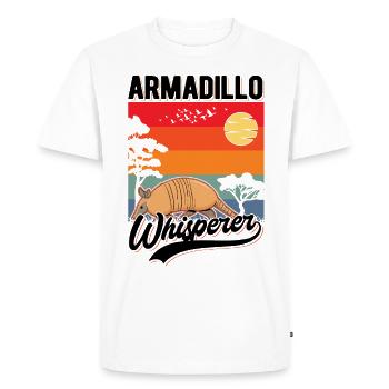 Gürteltier Flüsterer Tatou Chuchoteur - T-shirt Premium bio Homme - blanc - Devant - Nico (187cm)