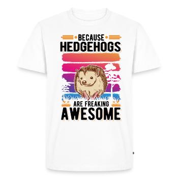 Parce que les hérissons sont effrayants Igel - T-shirt Premium bio Homme - blanc - Devant - Nico (187cm)