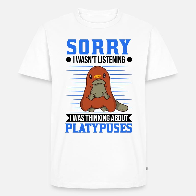 Schnabeltier Geschenkidee Platypus - Männer Premium Bio T-Shirt - Weiß