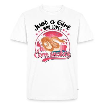 Corn Snake Fille Corn Snake - T-shirt Premium bio Homme - blanc - Devant - Nico (187cm)