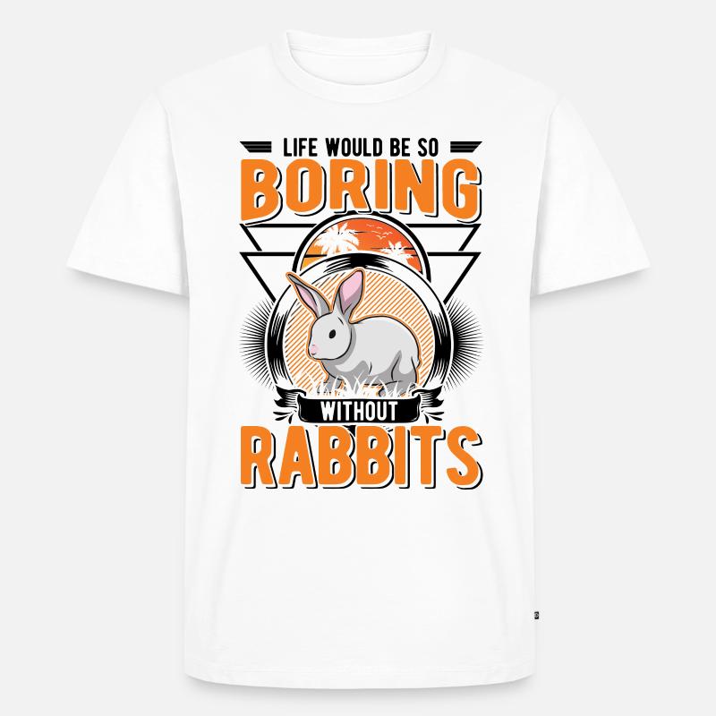 Rabbit Gift Rabbit Rabbit - Men's Premium Organic T-Shirt - white