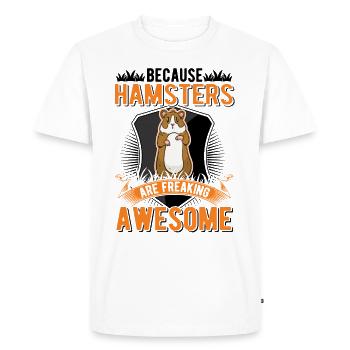 Hamster Gift Dwarf Hamster Golden Hamster - Men's Premium Organic T-Shirt - white - Front - Nico (187cm)
