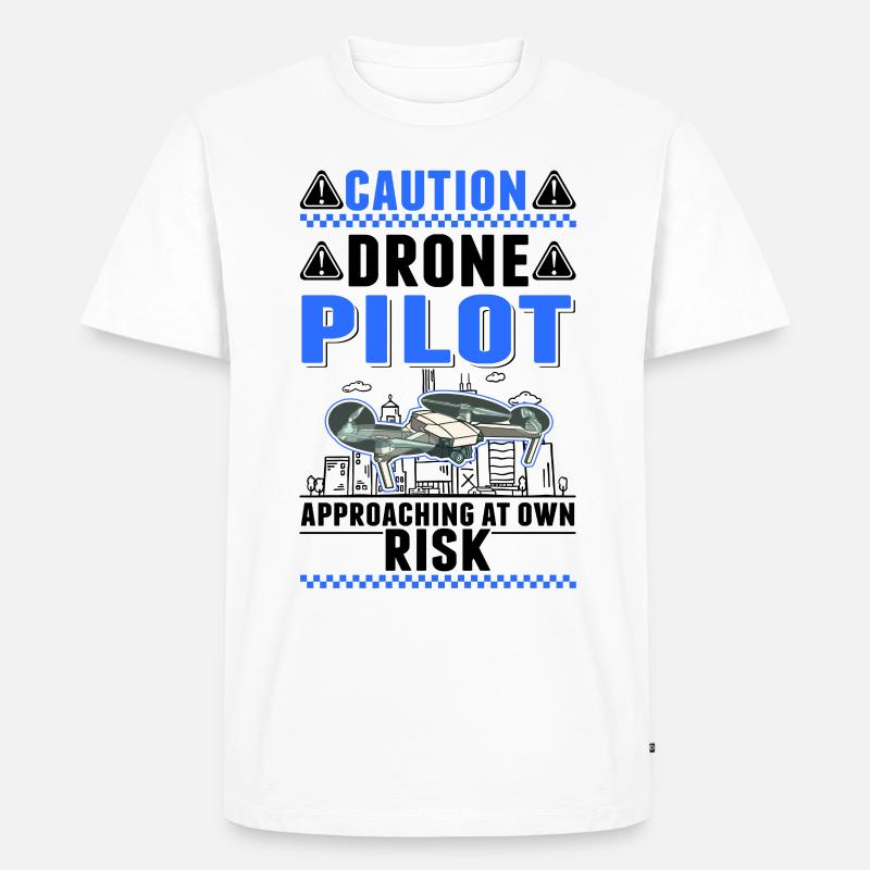Attention Revised Drone Pilot Drones - Men's Premium Organic T-Shirt - white