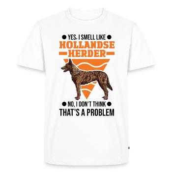 Hollandse Herder Hollandse Herderdshond - T-shirt Premium bio Homme - blanc - Devant - Nico (187cm)