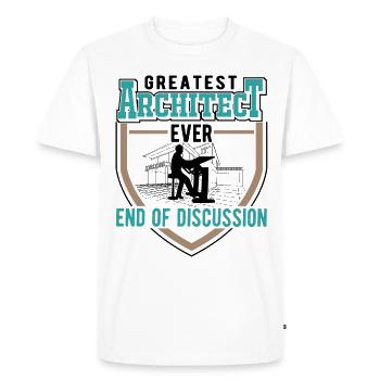 Le plus grand architecte de tous les temps Architekt - T-shirt Premium bio Homme - blanc - Devant - Nico (187cm)