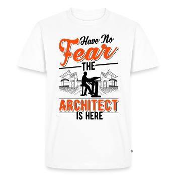 Architect Gift Interior Designer Architecture - Men's Premium Organic T-Shirt - white - Front - Nico (187cm)