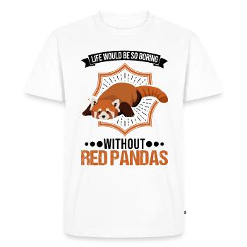 Red Panda Gift Cat Bear Red Panda - Men's Premium Organic T-Shirt - white - Front - Nico (187cm)