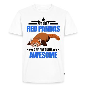 Red Panda Gift Cat Bear Red Panda - Men's Premium Organic T-Shirt - white - Front - Nico (187cm)