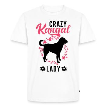 Crazy Kangal dame Anatolian Berger Chien - T-shirt Premium bio Homme - blanc - Devant - Nico (187cm)