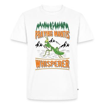 Mante religieuse Whisperer Mante de Manti - T-shirt Premium bio Homme - blanc - Devant - Nico (187cm)