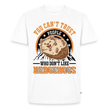 Hedgehog Gift Goose Gel - T-shirt Premium bio Homme - blanc - Devant - Nico (187cm)