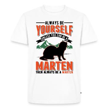Soyez toujours vous-même Martre Martre Martre Martre Martre - T-shirt Premium bio Homme - blanc - Devant - Nico (187cm)