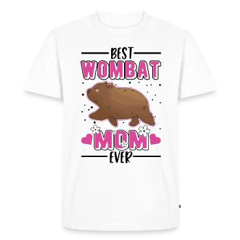 Best Wombat Mom Ever - Men's Premium Organic T-Shirt - white - Front - Nico (187cm)