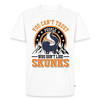 Skunk lovers - Men's Premium Organic T-Shirt - white - Front - Nico (187cm)