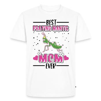 Best Praying Mantis Mom Ever Gottesanbeterin - Men's Premium Organic T-Shirt - white - Front - Nico (187cm)