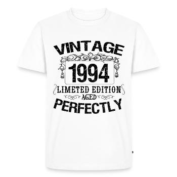 1994 Vintage | Limited edition 1994 aged perfectly - T-shirt Premium bio Homme - blanc - Devant - Nico (187cm)