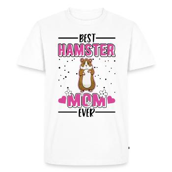Best Hamster Mom Ever Hamster Mama - Men's Premium Organic T-Shirt - white - Front - Nico (187cm)