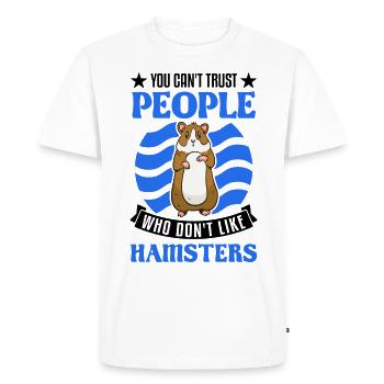 Hamster Gift Golden Hamster Hamster - Men's Premium Organic T-Shirt - white - Front - Nico (187cm)