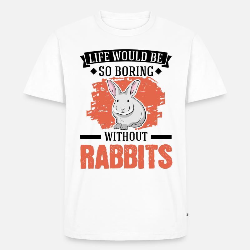 Rabbit Gift Rabbit Rabbit - Men's Premium Organic T-Shirt - white