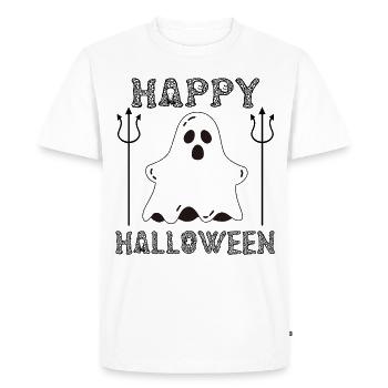 Happy Halloween - Halloween Day - Men's Premium Organic T-Shirt - white - Front - Nico (187cm)