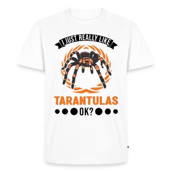 J’aime vraiment Tarantulas ok Tarantula - T-shirt Premium bio Homme - blanc - Devant - Nico (187cm)