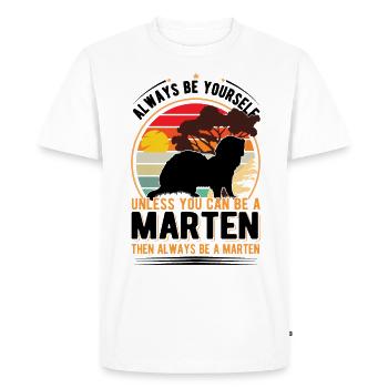 Soyez toujours vous-même Martre Martre Martre Martre Martre - T-shirt Premium bio Homme - blanc - Devant - Nico (187cm)