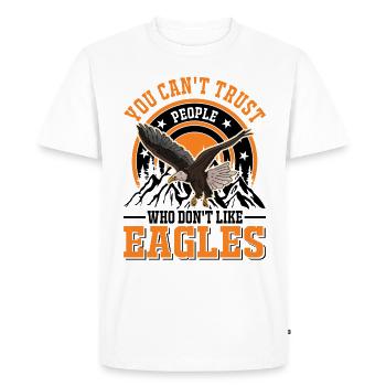 Golden Eagle Gift Eagle Aigle Reproducteur Fauconnier - T-shirt Premium bio Homme - blanc - Devant - Nico (187cm)