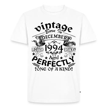 December 1994 | 1994 Vintage | born in December - Men's Premium Organic T-Shirt - white - Front - Nico (187cm)